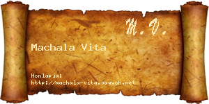 Machala Vita névjegykártya